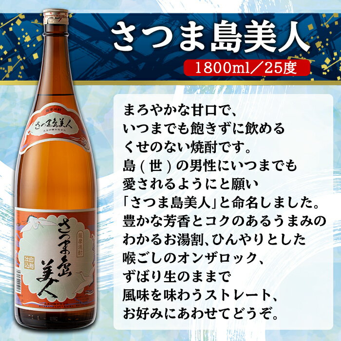 【ふるさと納税】限定焼酎長島焼酎入り飲み比べ6本入り＆グラスセット