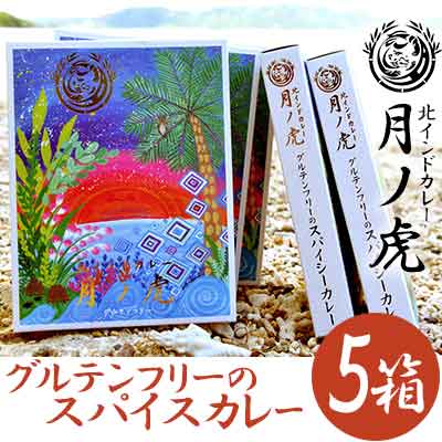 【ふるさと納税】北インドカレー月ノ虎 Made in 奄美大島（200g×5パック）