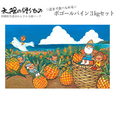 3位! 口コミ数「0件」評価「0」2024年【わんさか大浦パーク】太陽の贈りもの　名護産パイナップル（ボゴールパイン）3kg 先行予約