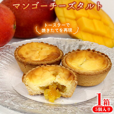 マンゴーチーズタルト 1箱(5個セット) おきぽた チーズタルト マンゴー スイーツ 専門店 OKIPOTA 洋菓子 焼き菓子 タルト生地 果肉 贅沢 高級 人気 おすすめ お土産 ギフト プレゼント 贈り物 沖縄 お取り寄せ