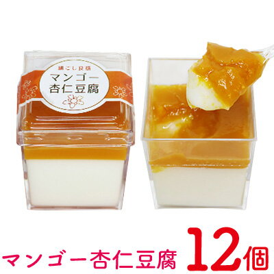 マンゴー杏仁豆腐 1箱(12個セット) おきぽた 杏仁 豆腐 マンゴー スイーツ 専門店 マンゴーデザート フルーツ杏仁 クリーミー フルーツ 南国 手作り 人気 おすすめ 沖縄 お土産 プレゼント 贈り物 ギフト お取り寄せ