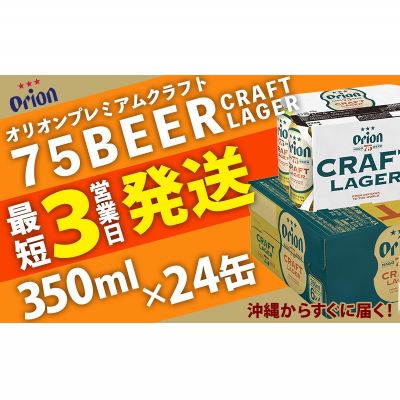 【ふるさと納税】【オリオンビール】オリオン初のクラフトビール　75BEER《ナゴビール》350ml×24本