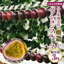 返礼品について 南国沖縄の太陽の恵みを浴びて育った、爽やかな酸味と甘味の織りなす絶妙なハーモニー。 JAおきなわ糸満支店が自信をもって選別したパッションフルーツを、ぜひご賞味ください。 ※当お礼品は「贈答用」にも適した品質を選定してお届けいたします。 沖縄県糸満市からプロが厳選したおいしいパッションフルーツをお届け！ 地元沖縄県糸満市のパッションフルーツ生産農家の皆さんが丹念に育てたパッションフルーツを旬の時期に収穫し、共選（共同選果）で選定された「安心」「安全」「新鮮」なパッションフルーツをお届けします。 パッションフルーツは花が時計のように見えることから、クダモノトケイソウと呼ばれています。 半分に切って、そのままスプーンですくってお召し上がりいただくのが主流ですが、贅沢にアイスクリームやヨーグルトにかけてお召し上がりいただくなど、お召し上がり方は無限大です！！独特の香りとさわやかな酸味が特徴で、多くの皆様に愛されています♪ 〜豊富な栄養素がうれしいパッションフルーツ〜 パッションフルーツは非常に栄養価が高く、特にカロテンが多く含まれており、風邪の予防・目の疲れ・美容に効果があるとされています。さらに、女性に欠かせない栄養素も数多く含まれています。 ＜選定風景＞ 〜食べ頃の見分け方〜 パッションフルーツは基本的に木成りで完熟したものが収穫されて流通しているので、買ってきてすぐにお召し上がりいただく事が出来ます。 酸味が強い方がお好みの方はすぐに冷蔵庫で冷やしてお召し上がりいただき、酸味が苦手な方は追熟させてお召し上がりください。追熟が進むと表面にしわが出来始め、へこんで「でこぼこ」した状態になります。これは水分が蒸発していくためで、これくらいになると酸味が抜けて甘みが強くなります。この状態で冷蔵庫に入れてよく冷やしてお召し上がりください。お好みの食べ頃パッションフルーツを見つけるのも楽しみの一つです♪ ※こちらの商品は贈り物にも最適な品質を選定してお届け致します。 たいへん美味しくいただける品質となっています。 【対応が出来ないこと】 ・お届け日（日付や曜日）のご指定はお受けできません。 ・発送の事前連絡、発送後の報告は行っておりません。 ・のし、ラッピング等のギフト（お中元）対応は行っておりません。 【お届けに関して】 ・不在日や受取不可日、住所変更がある場合、お申し込み時に備考欄のメッセージにご入力ください。 ※寄附者様の都合によりお受取頂けなかった場合の再発送は致しかねます。 ・お申込み後に不在日や受取不可日、住所変更が発生した場合、改めてご連絡をお願いします。 ※尚、ご連絡が出荷時期に差し掛かっていた場合、内容によっては対応が出来ない場合があります。 ・当返礼品は「2024年（令和6年）」発送の返礼品です。 ※各種イベントや災害等により、配送に影響が出る可能性がございます。 ・発送期日は例年の発送状況を目安に設定しております。 ※天候や収穫状況によってはお届け時期が前後する事があります。 ・複数口を申し込みの場合、まとめての発送や時期をずらしての発送は収穫時期や天候等によって対応できない場合がございます。 ・台風など天候や収穫状況によって発送できない場合、来シーズンの発送や同寄附金額の別返礼品に変更など対応策についてのご連絡を原則、電子メールにてさせていただきます。 【その他 注意事項】 ・商品到着後すぐ、現物の確認をお願いいたします。万が一、不具合があった場合は到着日を含め3日以内に画像と合わせてメールにてご連絡をお願いいたします。お時間が過ぎてからの対応は致しかねます。 ・お申込上限数に達した場合は、予告なく受付を締切らせていただきます。 ・掲載画像はイメージです。 ・申込みのキャンセル及び寄附金の返金はできませんので、ご理解の上寄附下さい。 ・発送後のお届け先変更は寄付者様での対応となります。また、配送会社から着払いで別途料金が発生いたしますのでご注意ください。 返礼品の内容 名称 【2024年発送】JA糸満支店で厳選した「パッションフルーツ」贈答用　約3kg 内容量 パッションフルーツ贈答用 約1kg（8〜14個）×3箱※個数の指定はできません。 申込み時期 発送方法 常温 賞味期限 青果物ですので早めにお召し上がり下さい。 提供元 JAおきなわ　ファーマーズマーケットいとまん　うまんちゅ市場 ・寄附申込みのキャンセル、返礼品の変更・返品はできません。あらかじめご了承ください。 ・ふるさと納税よくある質問はこちら