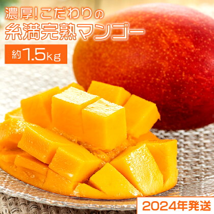 【2024年発送】濃厚!こだわりの糸満完熟マンゴー 約1.5kg