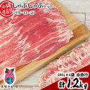 沖縄県産豚肉　しゃぶしゃぶセット（バラ・ロース）計1.2kg　200g×6袋　小分け