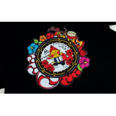 【ふるさと納税】沖縄市 マンホールTシャツ 黒 XLサイズ