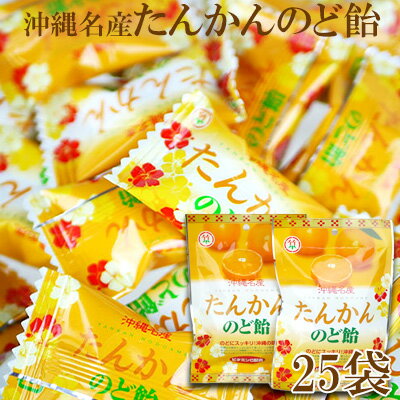 沖縄名産たんかんのど飴 25袋[ 食品 お菓子 菓子 飴 アメ あめ キャンディ のど飴 フルーツ みかん 柑橘 たんかん味 ハーブ ビタミンC 配合 個包装 おやつ 間食 イベント パーティ 粗品 プレゼント 贈答 贈り物 ギフト 沖縄 竹製菓 ]