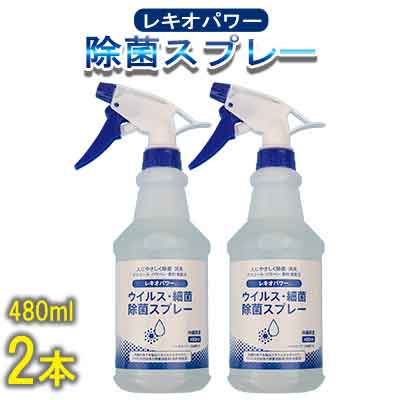 【ふるさと納税】レキオパワー【沖縄県産】除菌スプレー（480ml×2本）
