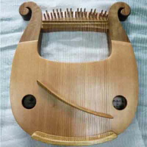 【ふるさと納税】沖縄竪琴　あやはべる32弦（木製ケース・調弦器付）