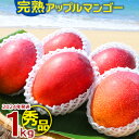 2位! 口コミ数「31件」評価「4.65」農園一番人気の完熟アップルマンゴー　秀品・約1kg【2024年発送】農園から直送！