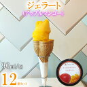 【ふるさと納税】ジェラート(アップルマンゴー)90ml×12個 まんごー マンゴー アイス 贈り物 ギフト 出産内祝い 誕生日 贈答用 プレゼント バースデー ...