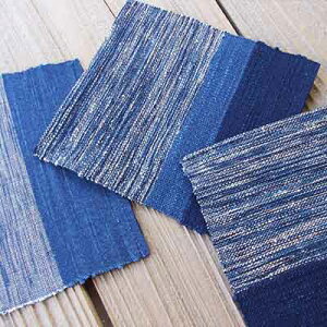 【ふるさと納税】【琉球藍染め　手織り】コースター3枚セット