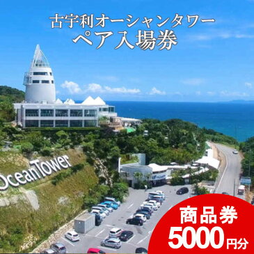 【ふるさと納税】古宇利オーシャンタワーペア入場券+商品券5000円分