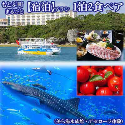 もとぶ町まるごと【宿泊】プラン　1泊2食ペア（美ら海水族館・アセローラ体験）