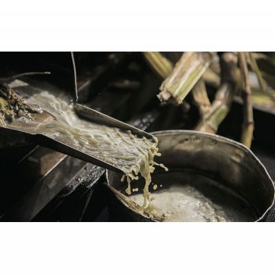 【ふるさと納税】渡久地さんの愛情たっぷり「宜野座の純黒糖」　200g×4袋