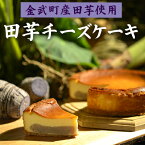 【ふるさと納税】【金武町産田芋使用】田芋チーズケーキ〈1ホール〉