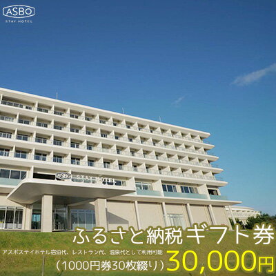 【ふるさと納税】【ASBO STAY HOTEL】ふるさと納税ギフト券 (30000円分)