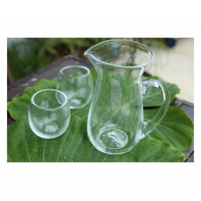 [琉球ガラス工房雫]水玉ピッチャー1個&水玉タルグラス2個セット