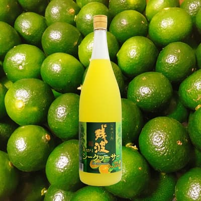 【ふるさと納税】【比嘉酒造】家飲みに！泡盛リキュール残波青切りシークヮーサー1升瓶 〇 お試し 家飲..