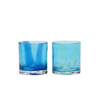 [RYUKYU GLASS WORKS 海風]はまういロックグラス2色セット