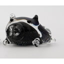 【ふるさと納税】【RYUKYU GLASS WORKS 海風】ミニブタ箸置き(黒・1つ) ☆ 沖縄 人気商品 子豚ちゃん 読谷村 風水 カワイイ 贈り物に 色違...