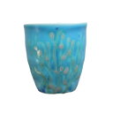 【ふるさと納税】【datta.沖縄南の島陶芸工房】珊瑚フリーカップ 青色（1点）