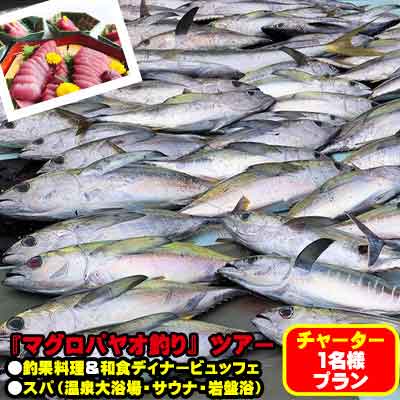 【ふるさと納税】【1名様プラン】マグロ釣りパヤオツアーと釣果料理＆和食ディナービュッフェ（スパ利...