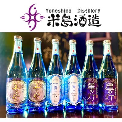 【ふるさと納税】〈米島酒造〉泡盛720ml 6本セット「青/Blue」「美ら蛍」「星の灯」各2本