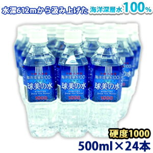 【ふるさと納税】久米島・海洋深層水100％！球美の水 硬度1000：500ml(24本入り）