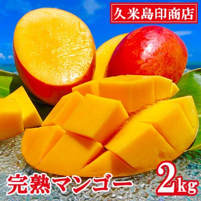 [2024年発送]久米島印商店 完熟マンゴー 2kg