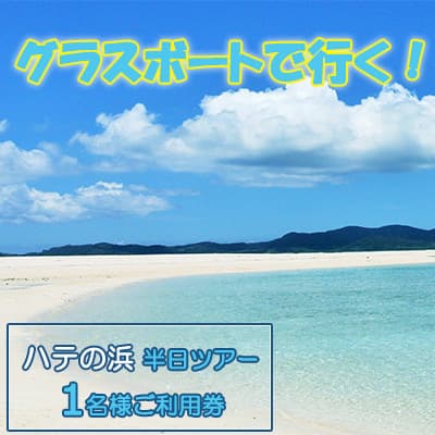 グラスボートで行く!はての浜 半日ツアー 1名様ご利用券