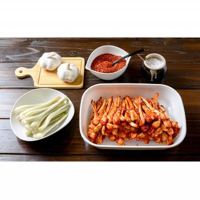 【ふるさと納税】【韓国鉄板料理 久ー韓】久米島産「島らっきょうキムチ」4パック