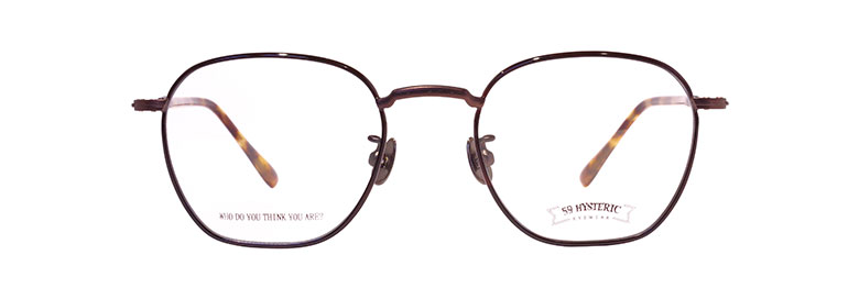 おしゃれ かっこいい メガネ プレゼント 59hysteric レディース Shinji 七宝 ゴーキューヒステリック シンジ 眼鏡 メガネ スクエア セルフレーム クラシック 日本製 福井県鯖江産 伊達眼鏡 伊達メガネ メンズ レディース 男女兼用 かっこいい かわいい