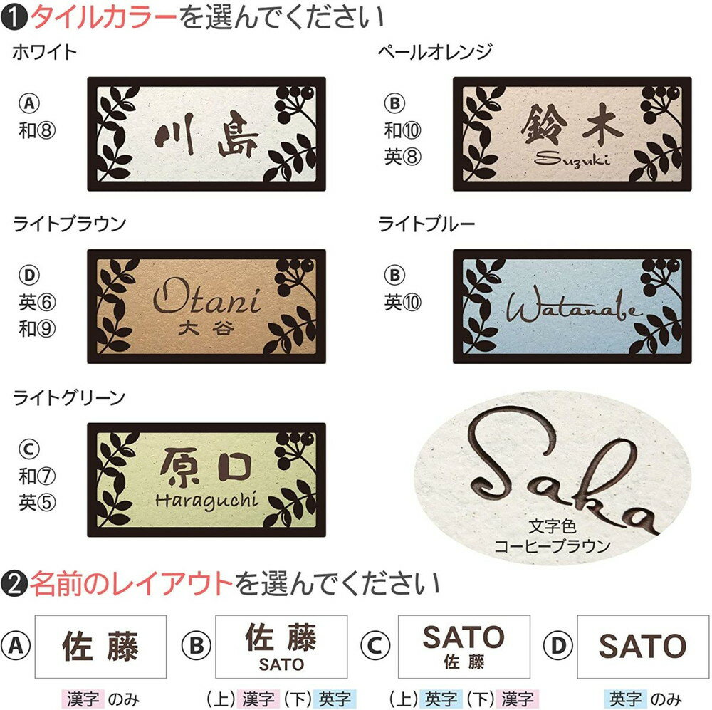 表札 かわいい 戸建 おしゃれ タイル アラセ おしゃれ 送料無料 ステンレス おすすめ アラセ 表札 フェイスサイン表札 アイアン 戸建 かわいい ナチュラル アラセ リーフと木の実 ボンド付き 表札の通販専門店フェイスサイン