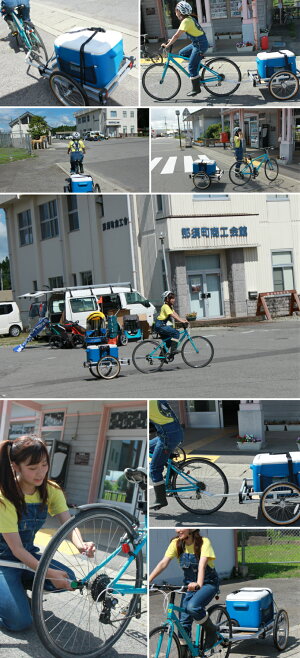 【即納】超剛性フラットベッド<WIKEHeavyDutyFlatbed>サイクリングやキャンプに★自転車の可能性を広げます★各種配送や移動販売に使えます。