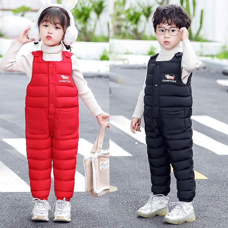 サロペット キッズ 中綿パンツ カバーオール 男の子 女の子 ベビー ジャンプスーツ...