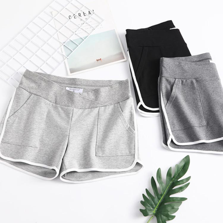 マタニティ ショートパンツ 送料無料 ポーティー ショパン ルームウェア 部屋着 カジュアル マタニティウェア 妊婦服 ローライズ お出かけ リラックス スウェット 薄手