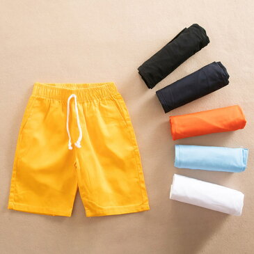 ハーフパンツ ショートパンツ 子供服 送料無料 男の子 女の子 サーフパンツ ショーツ 無地 ジュニア キッズ 夏服 110 120 130 140 150 160 170 アウトドア スポーツ 部屋着