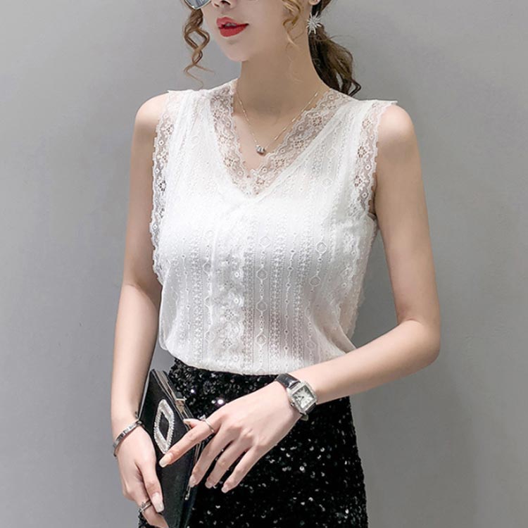 タンクトップ レディース レーストップス インナー キャミソール インナータンク レース付き Vネック 薄手 ベーシック 下着 透かしレース 重ね着 お洒落 キレイめ オールシーズン 夏新作 送料無料