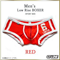 ローライズ スポーツ ボクサー メンズ ツートン カラー パンツ ライン Gストリング 男性用 もっこり 下着 ブリーフ ラグジュアリー プリケツ おしゃれ かっこいい GTLINE Favolic ファボリック