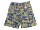 【中古】 IZOD チェック柄パッチワーク コットンショートパンツ 【W33.5】【ショーツ】【アウトドアスタイル/OUTDOOR】【野外フェス】【古着屋mel...