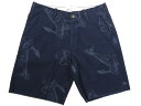 【新品】 AMERICAN EAGLE/アメリカンイーグル 人魚柄 ショートパンツ 紺 【W34.5】【ショーツ】【アウトドアスタイル/OUTDOOR】【野外フ...