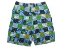 【中古】 Abercrombie & Fitch/アバクロンビー & フィッチ パッチワーク柄 ショートパンツ 青系×緑×オレンジ 【W35】【ショーツ】【アウ...