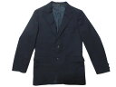 【SP7】【中古】 CULWELL & SON ストライプ柄 二つボタン テーラードジャケット 濃紺 【サイズ:19 REG】【古着屋mellow楽天市場店】