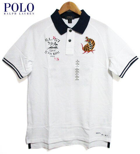 【新品】POLO RALPH LAUREN/ラルフローレン ハワイ 刺繍 プリント 半袖 鹿の子 ポロシャツ 白 【サイズ：Boy 039 s S , Boy 039 s M , Boy 039 s L , Boy 039 s XL】【Hawaii Cotton Polo Shirt】【smtb-m】【あす楽対応】【古着屋mellow楽天市場店】