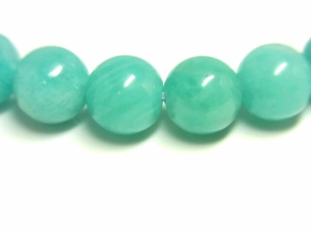 パワーストーン 天然石 アマゾナイト 天河石 ブレスレット 8.5〜9mm 【Felistone】 amazoniteb06