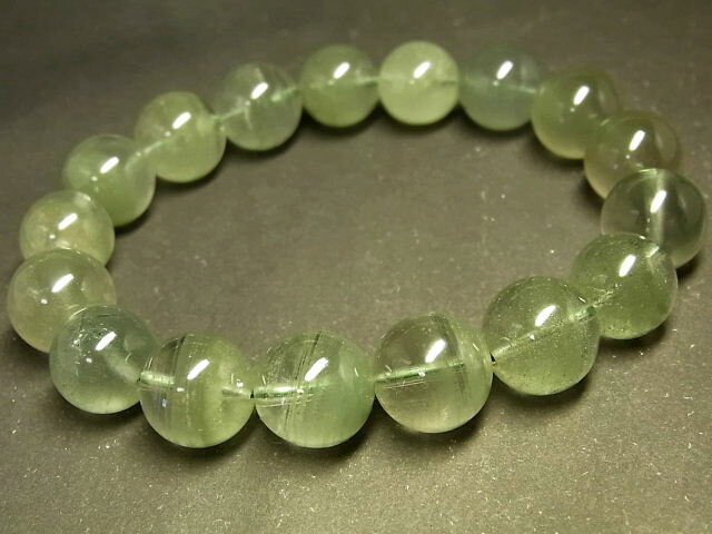 パワーストーン 天然石 グリーンファントム 水晶ブレスレット 12～13mm 【Felistone】 PhantomB95