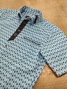 受注生産商品 沖縄 紅型 メンズ 半袖 ボタンダウン シャツ【10123ko-bu0002-01】