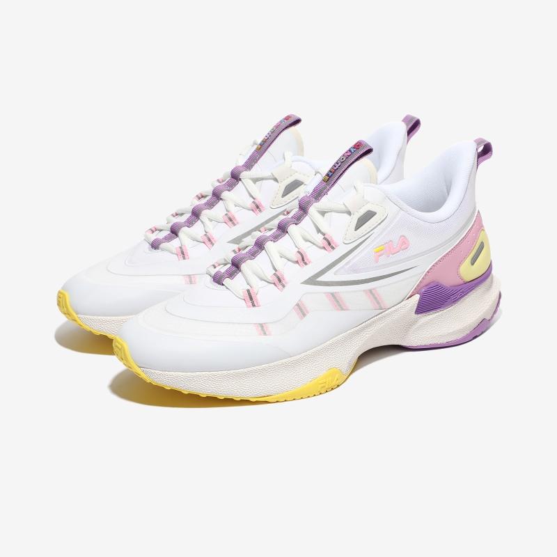 【BTS Dynamite ノベルティキャンペーン対象商品】 FILA x Dynamite NEURON 5 NUCLEUS ダイナマイト フィラ スニーカー シューズ WHITE PINK PURPLE ホワイト ピンク パープル レディース メンズ ユニセックス 1RM02050E152 限定 コラボ