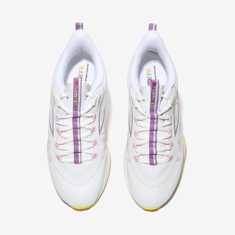 【BTS Dynamite ノベルティキャンペーン対象商品】 FILA x Dynamite NEURON 5 NUCLEUS ダイナマイト フィラ スニーカー シューズ WHITE PINK PURPLE ホワイト ピンク パープル レディース メンズ ユニセックス 1RM02050E152 限定 コラボ